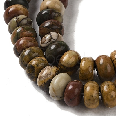 Natural Picasso Jasper Beads Strands G-Q161-B01-02-1