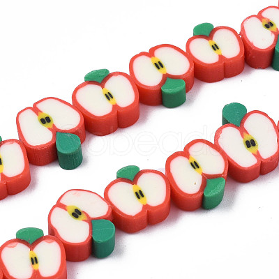 Handmade Polymer Clay Bead Strands CLAY-R069-01C-01D-1