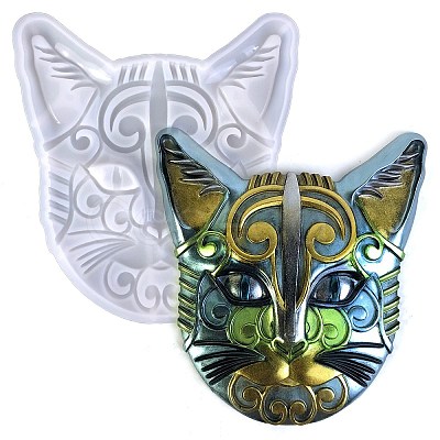 Cat Face Shape DIY Wall Decoration Silicone Molds SIL-F007-01-1