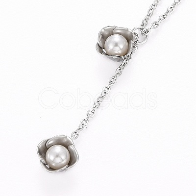 Flower 304 Stainless Steel Jewelry Sets SJEW-H302-13-1