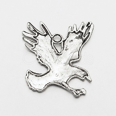 Eagle/Hawk Charm Tibetan Style Zinc Alloy Pendants PALLOY-N0110-06AS-1