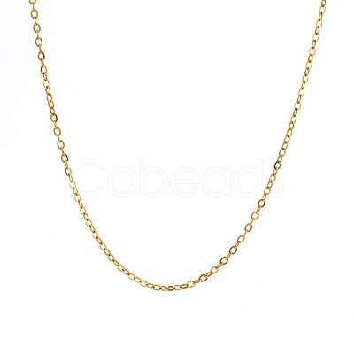 Stainless Steel Cable Chains Necklaces for Women PW-WG55944-01-1