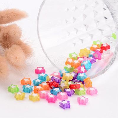 Transparent Acrylic Beads X-TACR-S116-M-1