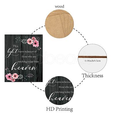 MDF Wooden Hanging Wall Decorations DIY-WH0266-004-1