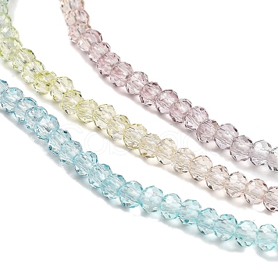 Transparent Painted Glass Beads Strands DGLA-A034-T2mm-A15-1