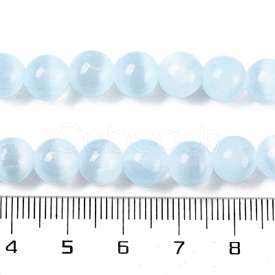 Natural Selenite Beads Strands G-C142-01B-04-1