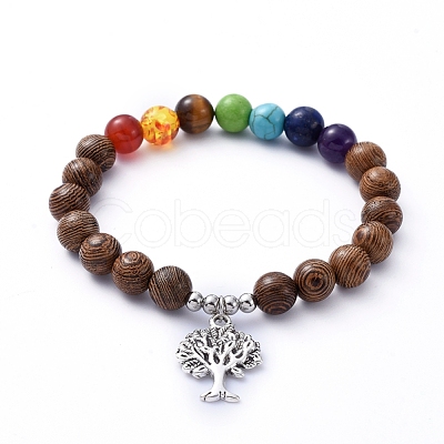 Chakra Jewelry BJEW-JB05232-1