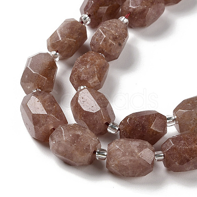 Natural Strawberry Quartz Beads Strands G-C105-A04-01-1