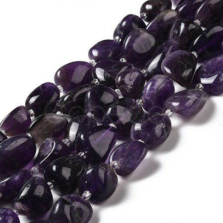 Natural Amethyst Beads Strands G-B026-02A-1