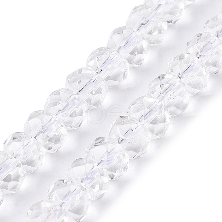 Transparent Glass Beads Strands GLAA-N001-61A-1