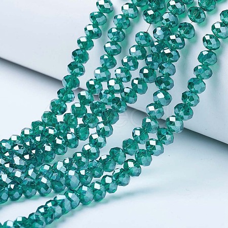 Electroplate Glass Beads Strands EGLA-A034-T3mm-A18-1