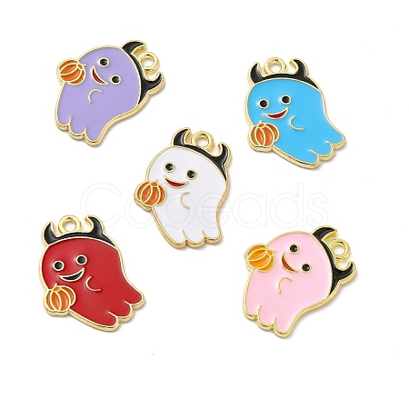 Alloy Enamel Pendants ENAM-J650-10G-1