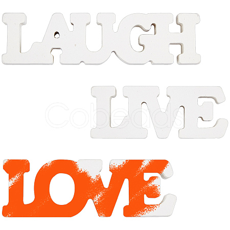 CREATCABIN MDF Board Letters for Wall Home Party Decorations DJEW-CN0001-05-1