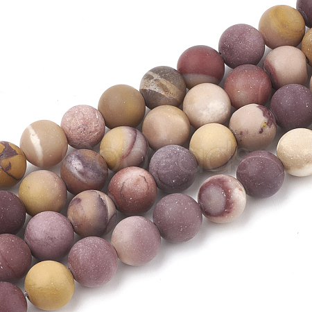 Natural Mookaite Beads Strands G-T106-157-1