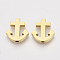 304 Stainless Steel Beads, Anchor, Golden, 14.5x14x3mm, Hole: 1.8mm