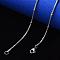 Non-Tarnish 304 Stainless Steel Round Snake Chain Necklace, with Rondelle Beads and Lobster Claw Clasp, Stainless Steel Color, 19.68 inch(50cm)x0.9mm