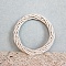 Ring Shape Rattan Art Craft, Home Decorations Wall Decorations, White, 100mm