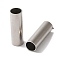 Non-Tarnish 304 Stainless Steel Tube Beads, Large Hole Beads, Column, Stainless Steel Color, 25.5x8mm, Hole: 6.7mm