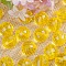 Transparent Acrylic Beads, Round, Yellow, 12mm