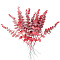 Plastic Artificial Eucalyptus Leaves, for Vase Wedding Bouquet Home Decoration, Red, 410x50mm