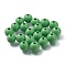 Painted Natural Wood Beads, Round, Green, 16mm, Hole: 4mm