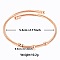 Elegant and Stylish Design 304 Stainless Steel Adjustable Bangles for Women