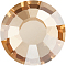 Preciosa&reg Crystal Hotfix Flatback Stones, Czech Crystal, Round(438 11 612 Chaton Rose VIVA 12 &reg), 00030 244 Golden Honey, SS12(3.3~3.5mm)