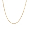 Stainless Steel Cable Chains Necklaces for Women, Golden, 15.75 inch(40cm)