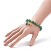Natural Green Aventurine Stretch Bracelet BJEW-JB08747-04-3