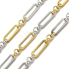 Ion Plating(IP) 304 Stainless Steel Two-Tone Link Chains CHS-M006-10PG-1