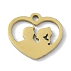 304 Stainless Steel Charms STAS-C097-38A-G-1