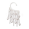 CCB Plastic Star & Alloy Tassel Cuff Earrings for Women EJEW-JE06122-1