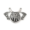 304 Stainless Steel Viking Bear Paw Law Odin Double Ax Pendants STAS-P309-31AS-2