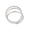 304 Stainless Steel Multi-layer Open Cuff Ring for Women STAS-S125-11P-3