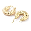 Brass Hoop Earrings EJEW-H301-01G-05-2