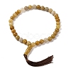 Natural Topaz Jade Beads Stretch Bracelets BJEW-I319-01N-1