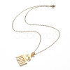 201 Stainless Steel Pendant Necklaces NJEW-H208-02G-3