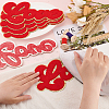 Word Love Towel Embroidery Cloth Iron on/Sew on Patches PATC-FG0001-56-3