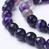 Natural Striped Agate/Banded Agate Beads Strands G-G753-07-10mm-3