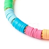 Polymer Clay Beads Stretch Bracelets BJEW-JB06347-5