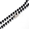 Iron Ball Beads Chain Necklace Making MAK-J009-18A-1