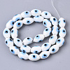 Handmade Evil Eye Lampwork Beads Strands LAMP-R143-03C-2