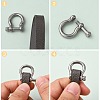 304 Stainless Steel D-Ring Anchor Shackle Clasps STAS-M267-01-4