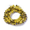 Electroplate Glass Beads Strands GLAA-K027-HR-C08-A-2