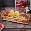 7-Hole Bamboo Glass Holder Display Racks ODIS-WH0025-75-4