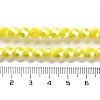 Electroplate Opaque Glass Beads Strands EGLA-A035-P6mm-A04-4