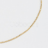 925 Sterling Silver Ball Chain Anklet AJEW-Z029-18G-3