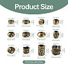 Kissitty 48Pcs 12 Style Tibetan Style Brass Beads KK-KS0001-23-3
