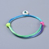 Adjustable Nylon Cord Bracelet Sets BJEW-JB04364-04-5