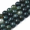 Natural Moss Agate Beads Strands G-T106-019-1